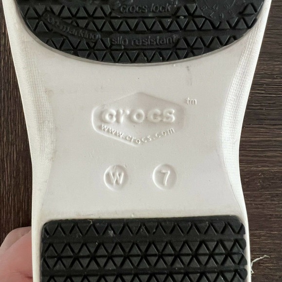 Crocs At Work Neria Pro II Women’s Size 7 Slip Resistant Clogs Shoes White - Picture 9 of 11